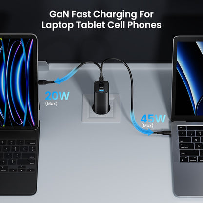 ASOMETECH USB Type C Charger 65W 45W Quick Charger - BestShop