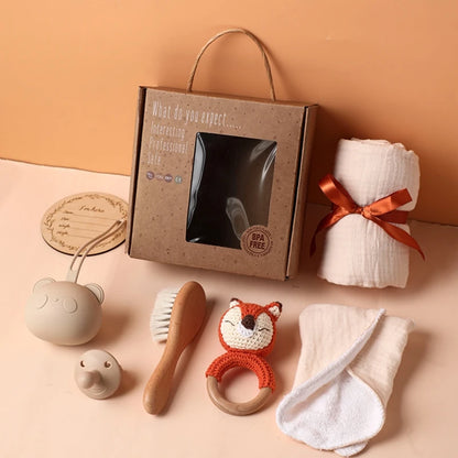 Baby Bath Towel Cotton Blanket Brush Gift Products