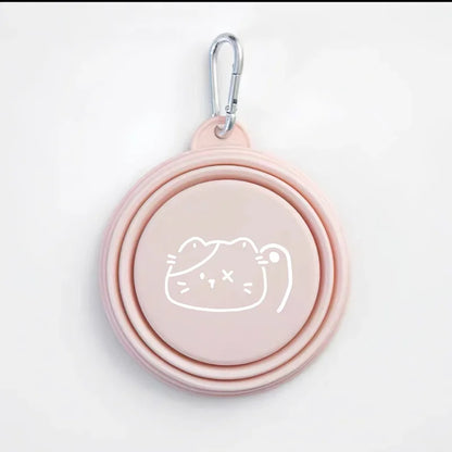 Dog Pet Folding Silicone Bowls