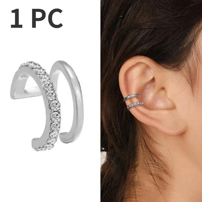 Cute Metal Leaf Earcuff Clip-On Earring