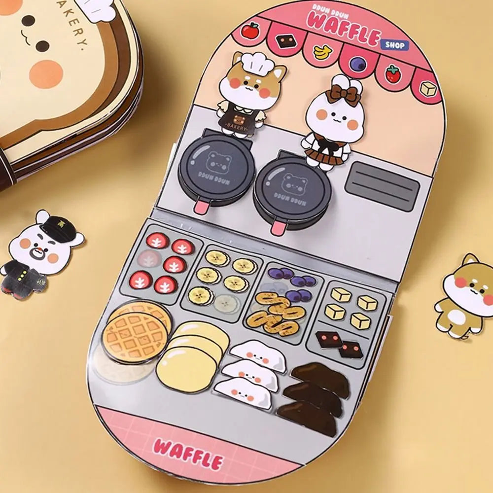 Paper Waffle Quiet Colorful Bread Cartoon Book