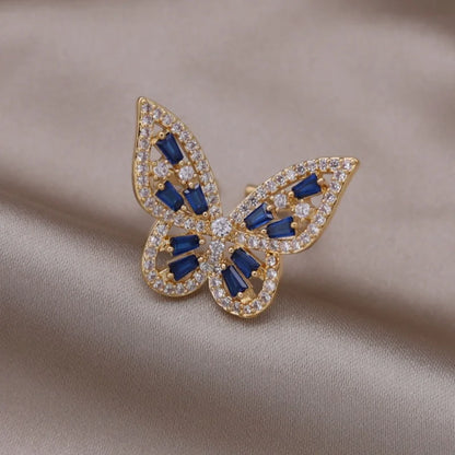 14K Gold Plated Double Love Crystal Ring