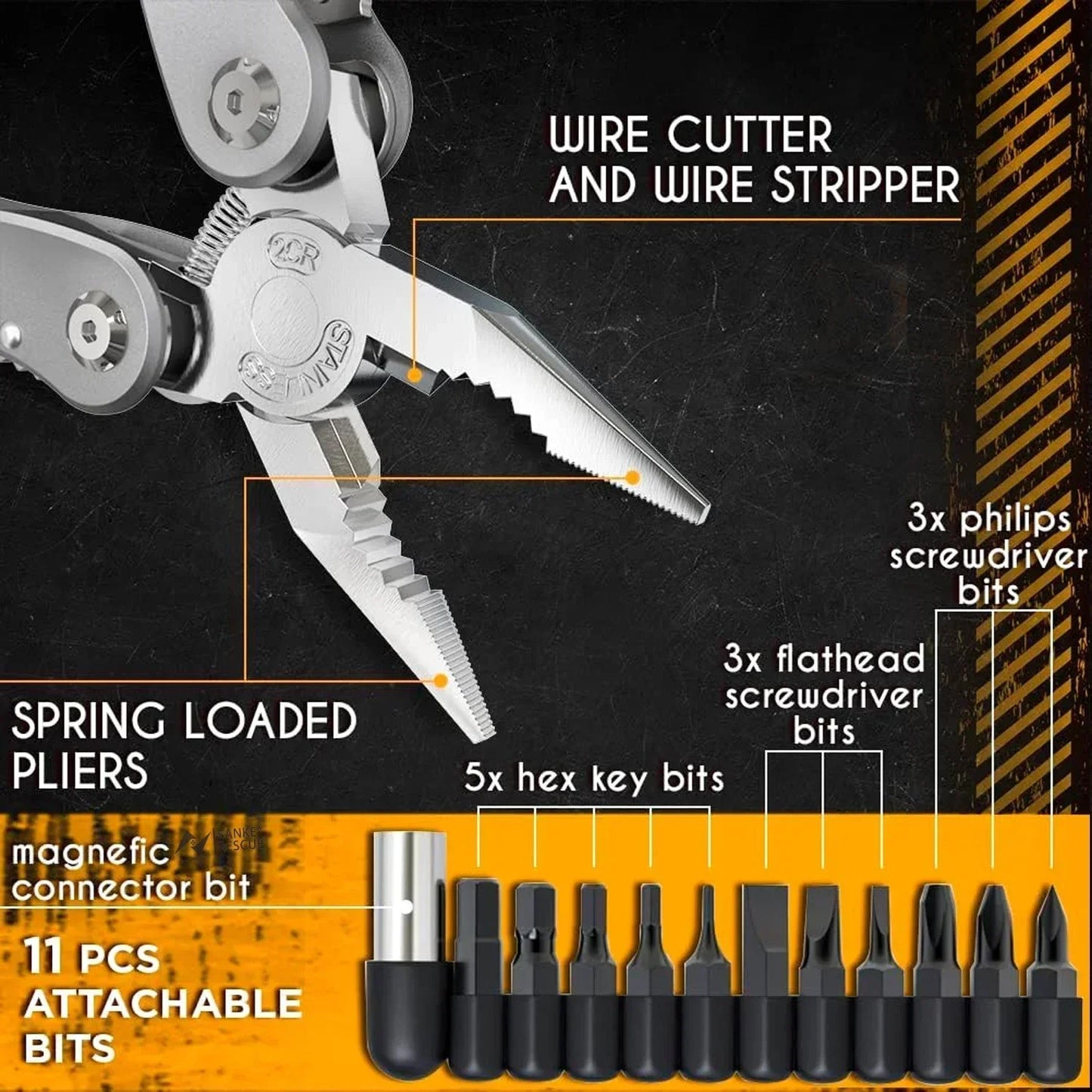 24-in-1 Multitool Pliers for All Adventures