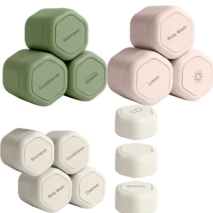3Pcs Portable Magnetic Cosmetic Dispenser