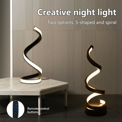 USB LED Table Lamp Spiral Desk Light