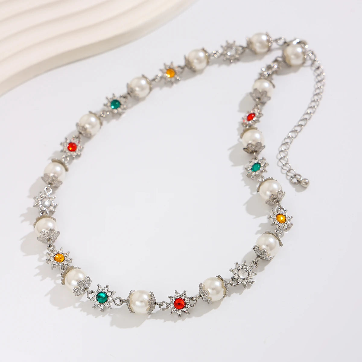 Ingemark Elegant Imitation Pearl Beads Chain Necklace