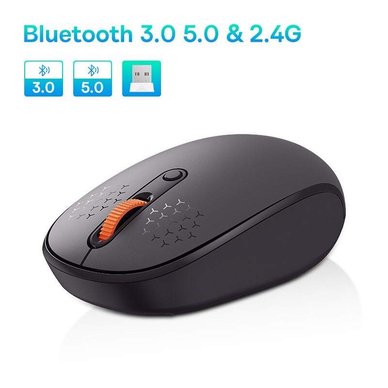 Baseus F01B Mouse Wireless Bluetooth 5.0 Mouse Silent Click - BestShop