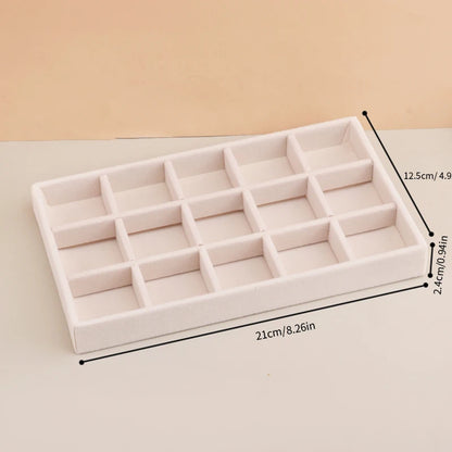 Velvet Jewelry Tray Storage Drawer