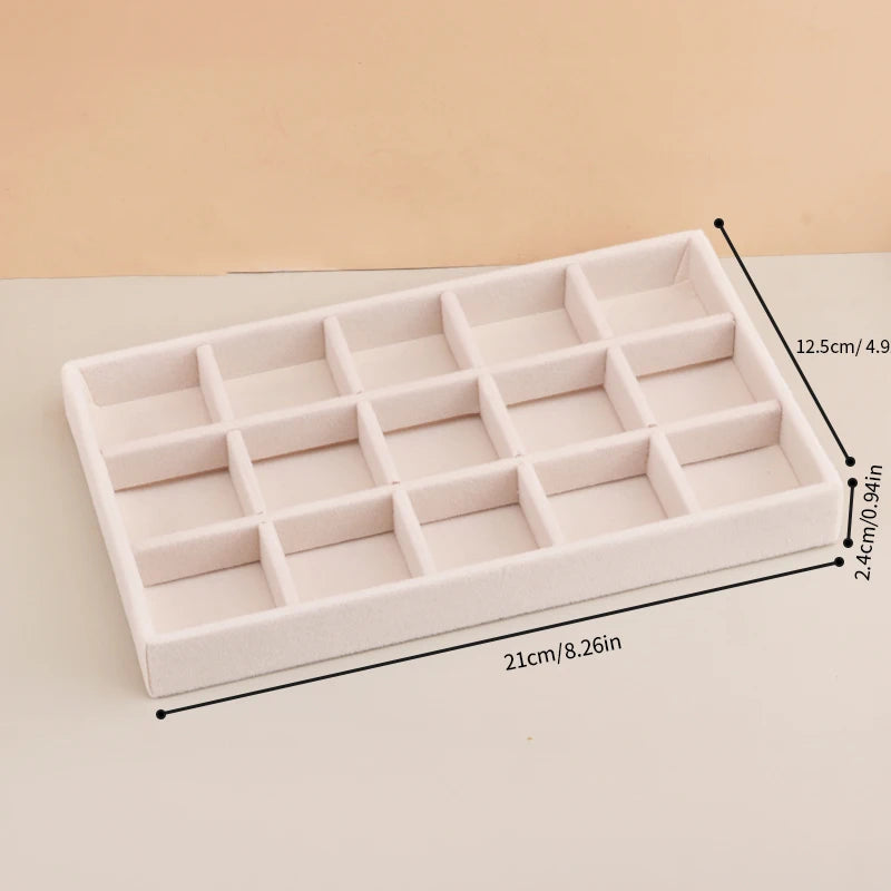Velvet Jewelry Tray Storage Drawer