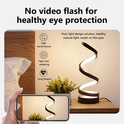USB LED Table Lamp Spiral Desk Light