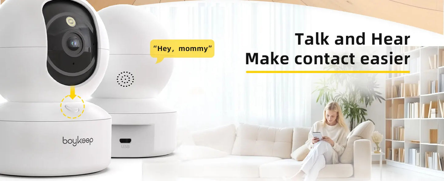 BoyKeep 3MP 5G/2.4GHz WiFi Indoor Camera