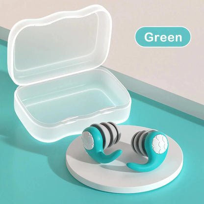 Soft Silicone Earplugs with Noise Cancellation