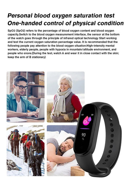 M6 Smart Watch Men Women Fitness Smart Bracelet