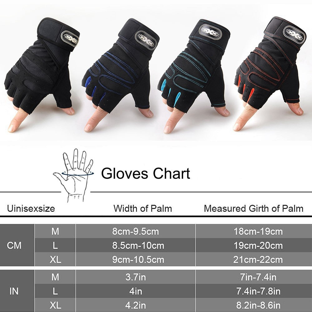 Workout Gloves for Men Women Weight Lifting Half Finger Glove - BestShop