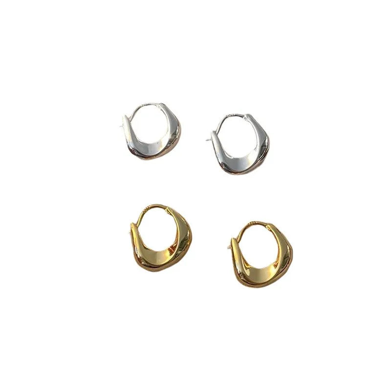 ANENJERY Geometric Hoop Earrings