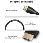 Load image into Gallery viewer, AIXXCO 0.5M 1.5M 1M 2M 3M 5M 10M 15M Gold Plated HDMI-compatible Cable 1.4 1080p 3D video cables for HDTV Splitter Switcher
