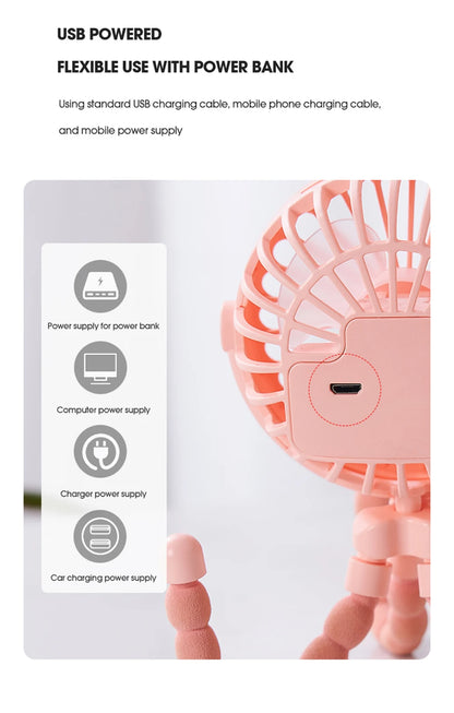 Portable Oscillating Pram Mini Fan Mini