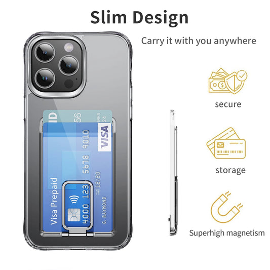 Transparent Magnetic For Magsafe Card Wallet