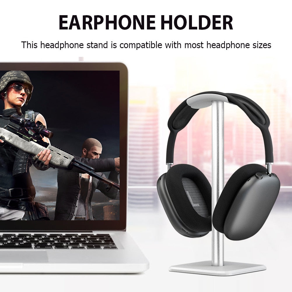 Aluminuim Alloy Headphone Stand Holder Space Saving Stand - BestShop