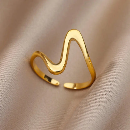 Gold Color Stainless Steel Rings