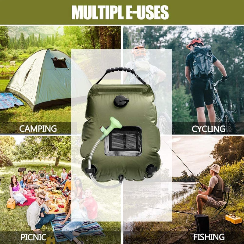 Water Bags 20L Outdoor Camping Hiking Solar Shower Bag - BestShop