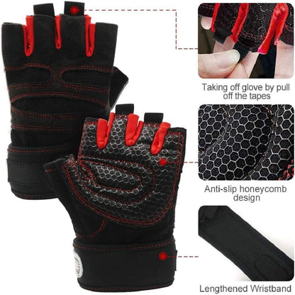 Workout Gloves for Men Women Weight Lifting Half Finger Glove - BestShop