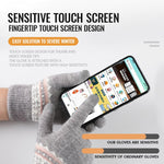 Load image into Gallery viewer, Women&#39;s Winter TouchScreen Gloves Thicken Warm Knitted Stretch Gloves Imitation Wool Full Finger Outdoor Skiing Riding Gloves - BestShop