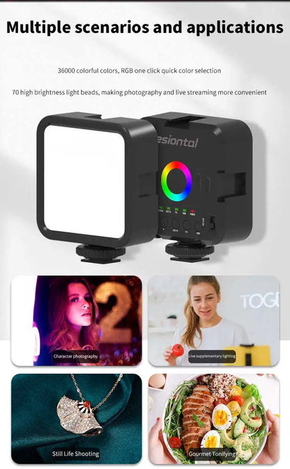 Mini RGB Hot Boot Live Photography LED