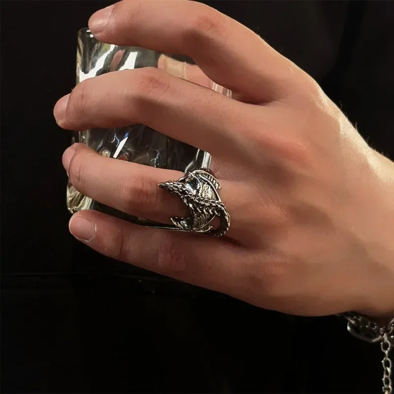 Dragon Rings Gothic Punk Style