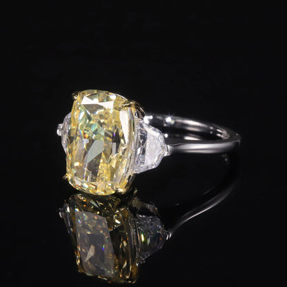 Fancy Light Yellow CZ Ring
