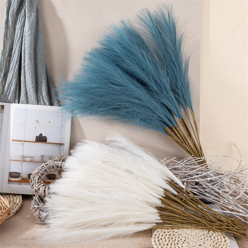 10pcs Silk Pampas Grass Decor Artificial Flowers - BestShop