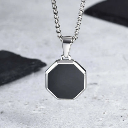 Casual Black Enamel Necklaces
