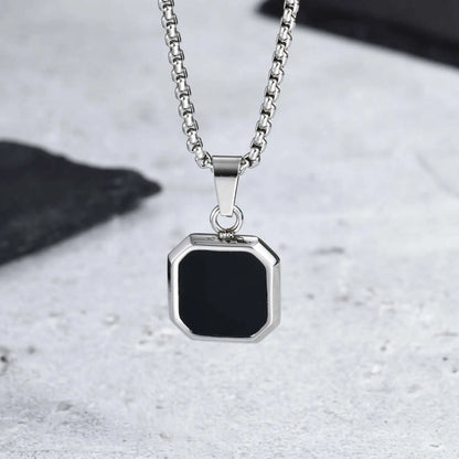 Casual Black Enamel Necklaces