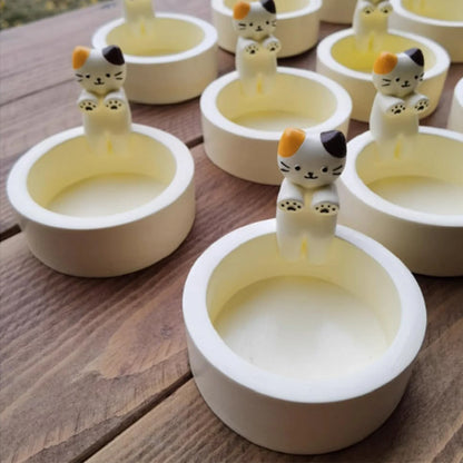 Cartoon Cat Candle Holder