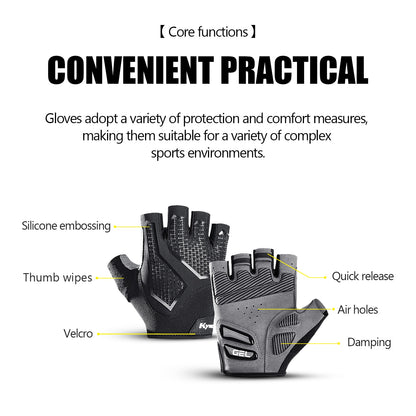New Half-Finger Men's and Women's Cycling Gloves - BestShop