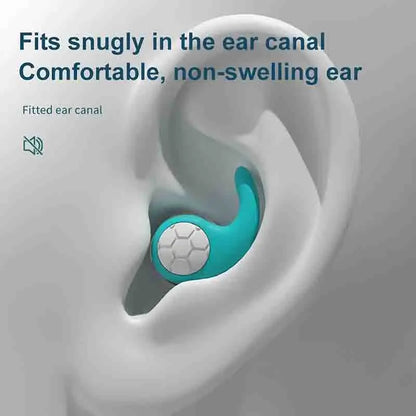 Soft Silicone Earplugs with Noise Cancellation