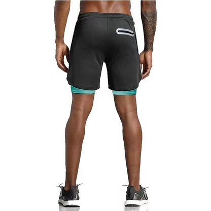 Men Running Shorts Summer Sportswear Double-deck Short Pant - BestShop