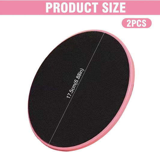 2pcs Solid Color Yoga Sliding Discs