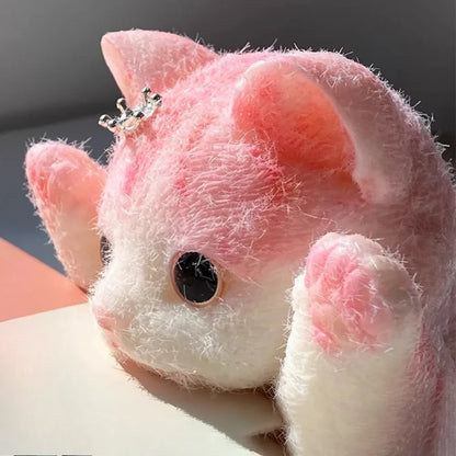 Squishy Cute Flocking Cat Stress Relief Toy