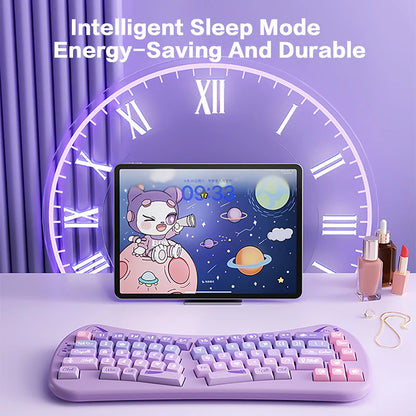 BOW Bluetooth USB Wireless Split Keyboard