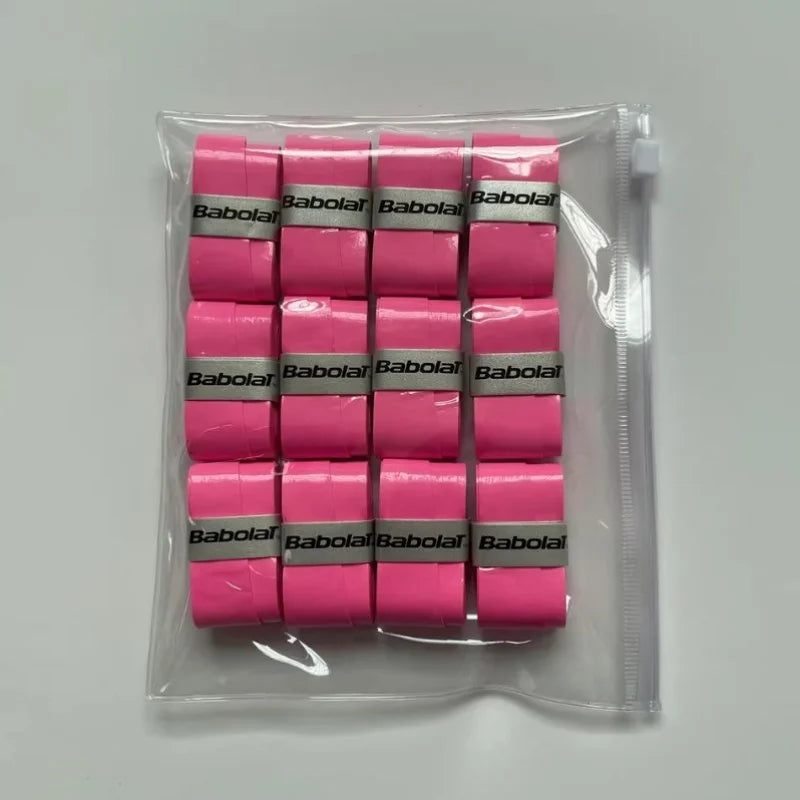 12PCS Babolat Tennis Racket Overgrip Sweat Band Absorption PU Badminton Racket Handle Grip Tennis Griptape Padel Racket Grip