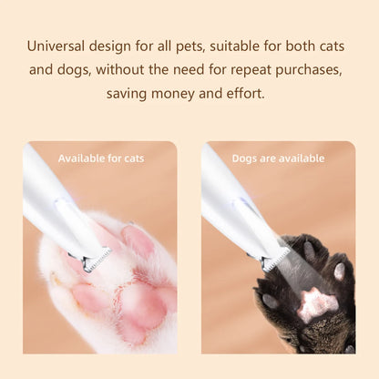 Portable Dog/Cat Paw Trimmer with LED Light