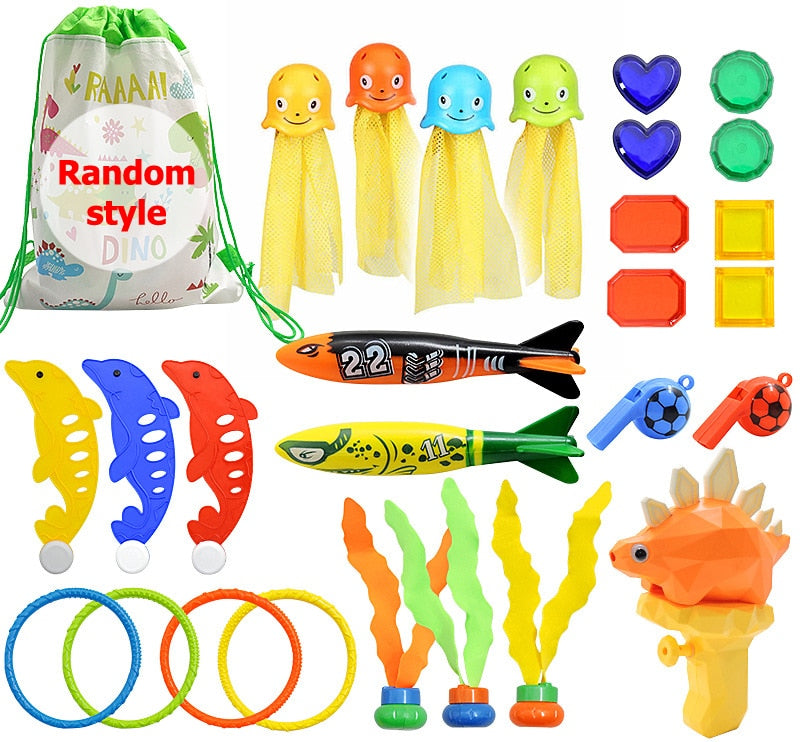 Summer Children Swimming Octopus Dive Toys - BestShop