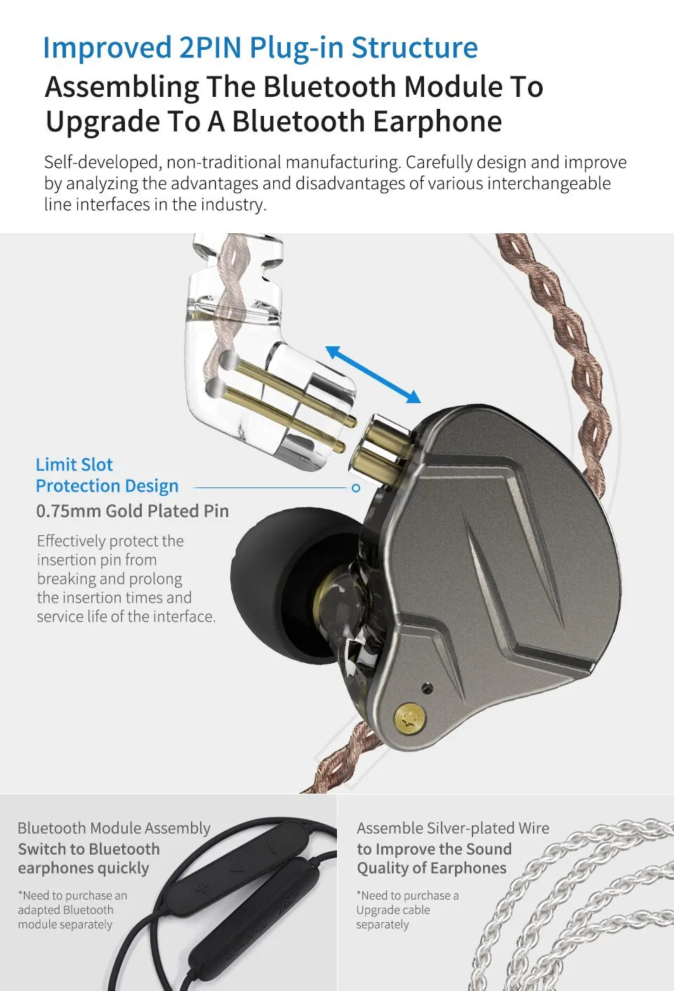 KZ ZSN PRO Hybrid In-Ear Earphones