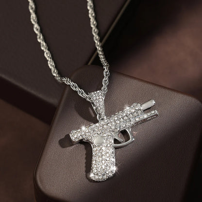 ZAKOL Hip Hop Cross Pendant Necklace
