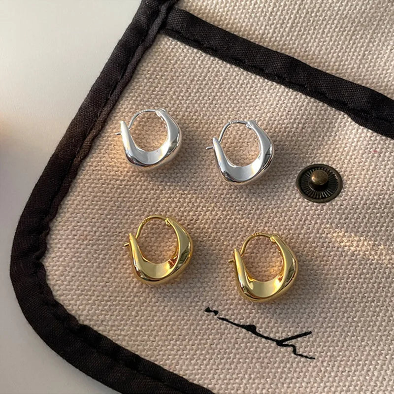 ANENJERY Geometric Hoop Earrings