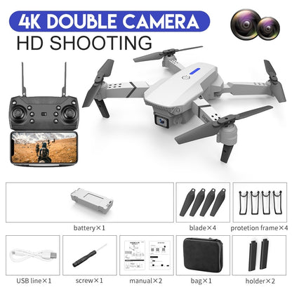 E88 Pro RC Drone 4K Professinal 1080P Wide Angle HD Camera - BestShop
