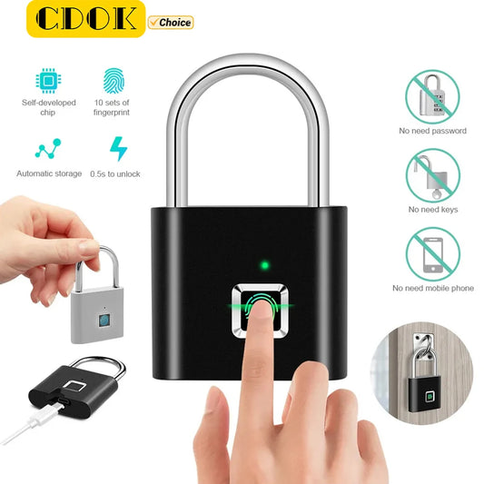 Rechargeable Fingerprint Padlock