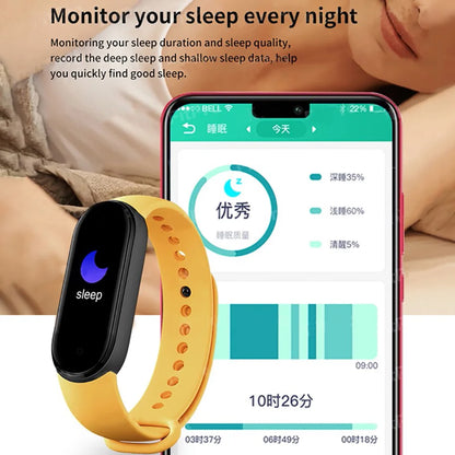 M6 Smart Watch Men Women Fitness Smart Bracelet