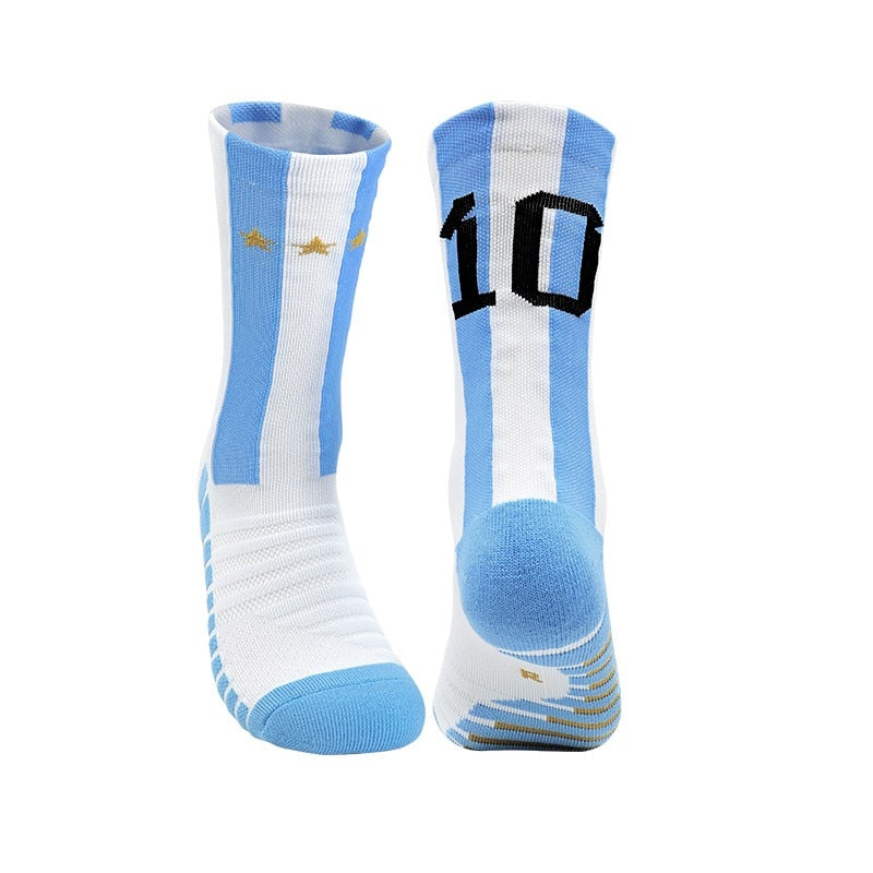 Blue Yellow Soccer Socks Fast-drying Breathable Non-Slip - BestShop